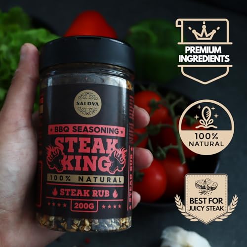 Steak House Collection Premium Seasonings - Schwarzer Knoblauch, Trüffel, Steak King & SPG BBQ Rubs | 4 Stück | Gourmet Grill Geschenk | 100% natürlicher Geschmacksschub