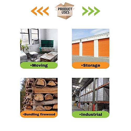 Psbm Mini Stretch Wrap With Handle, 18 Pack, 3 Inch X 1000 Feet, 50 Gauge, Clear High Performance Small Plastic Cling Film For Pallets Moving Storing #TOP5