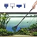 Aquarium Algen günstig Kaufen-JINGHANGER Aquarium Reinigungsset 5-in-1 Fish Tank Reiniger Set mit Algenschaber, Glasschwamm, Wasserpflanzenclip, Wasserpflanzenrechen, Fischnetz Zubehör für Aquarien