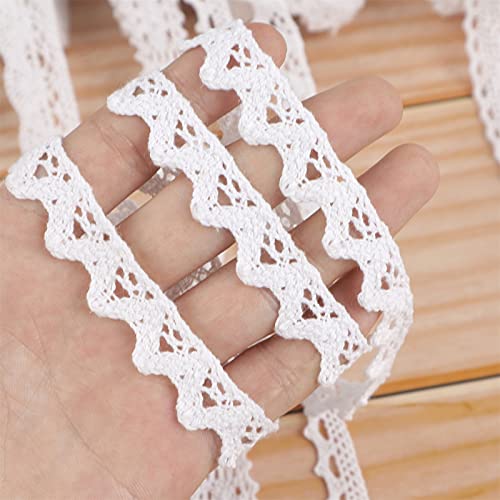 Znzakka 54 Yards Lace Ribbon White Lace Trim Yard thumb #2