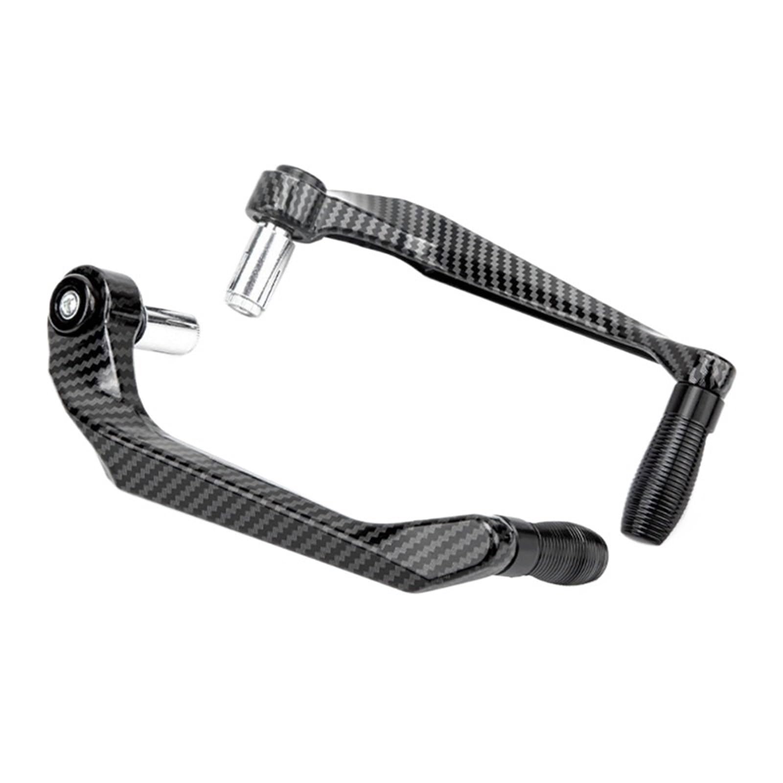 KPLOUNB Motorcycle Brake Protector Motorcycle CNC Aluminum Handlebar Brake Clutch Lever Handguard Shield and Protector Gear Modification Accessories Motorcycle Handguards(Black)