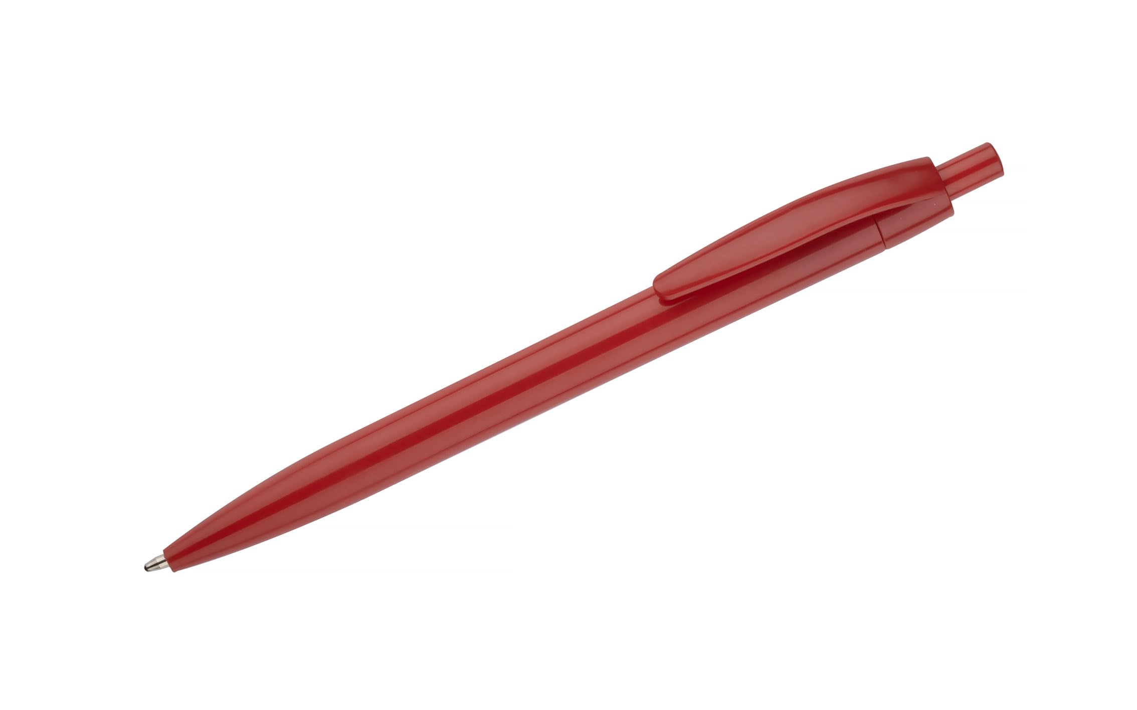 Lot de 100 stylos personnalisés avec logo et texte Stylos à bille publicitaires en couleur Impression UV haute qualité Idéal pour entreprises, événements, mariages et cadeaux Rouge