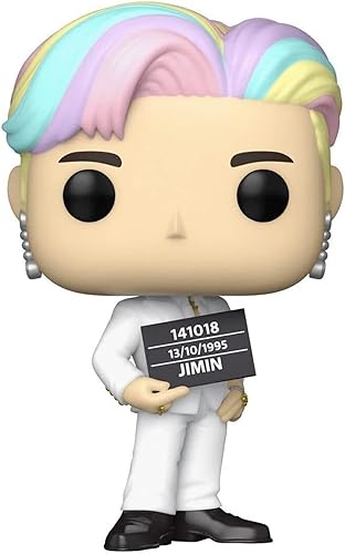Miniatura 2 de BTS Jimin #283 Facsimile Signed Reprint Laser Autographed Funko POP! Rocks Figurine with Protector Case