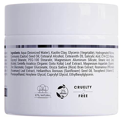 Face Mask Skincare 2% Salicylic Acid Mask – Anti Blemish Skin Care Face Mask Cream Contains Purifying Kaolin Clay + Centella Asiatica Extremely Effective Spa Hydrating Anti Aging Beauty Face Mask 2Oz #TOP5
