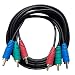 New 6Ft 3 RCA Component Video Cable FOR HDTV DVD VCR