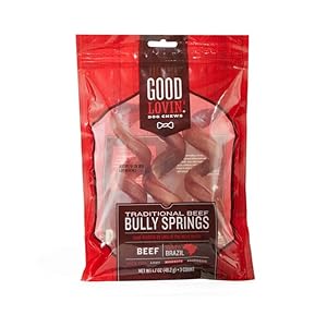 Good Lovin’ by Petco Traditional Beef Bully Spring Dog Chew 1.7 oz. Count of 3