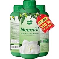 Gardemia Neemöl mit Emulgator 1L mit Wasser mischbar 100% pflanzlichen Ursprungs mechanisch durch Kaltpressung der Früchte des Neembaums extrahiert