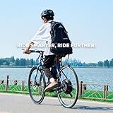 Viribus Electric Bike Conversion Kit, 28'' 1000W eBike Hub Motor Set, Direct Drive Rear Wheel for 48V Battery E-Bike, Easy Upgrade to 5 Speed Assist LCD Panel and Tyre, Black & Silver - Image 7