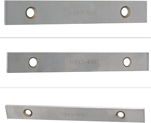 Miniatura 4 de WFLNHB Juego de 10 pares de barras paralelas delgadas de 1/8 "x 6" para trabajos de fresado con caja de almacenamiento