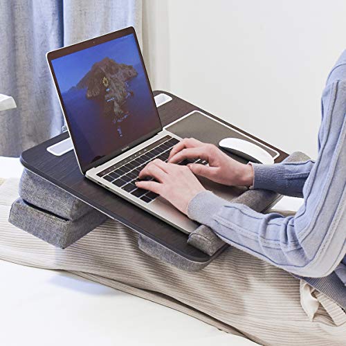Laptop Lap Desk, Computer Lap Desks With Cushion Fits Up To 17 Inch Laptop, Designed Adjustable Triple Lap Pad, Storage Function & Wrist Rest, Home Office Lap Table For Adult Teen Student #TOP7