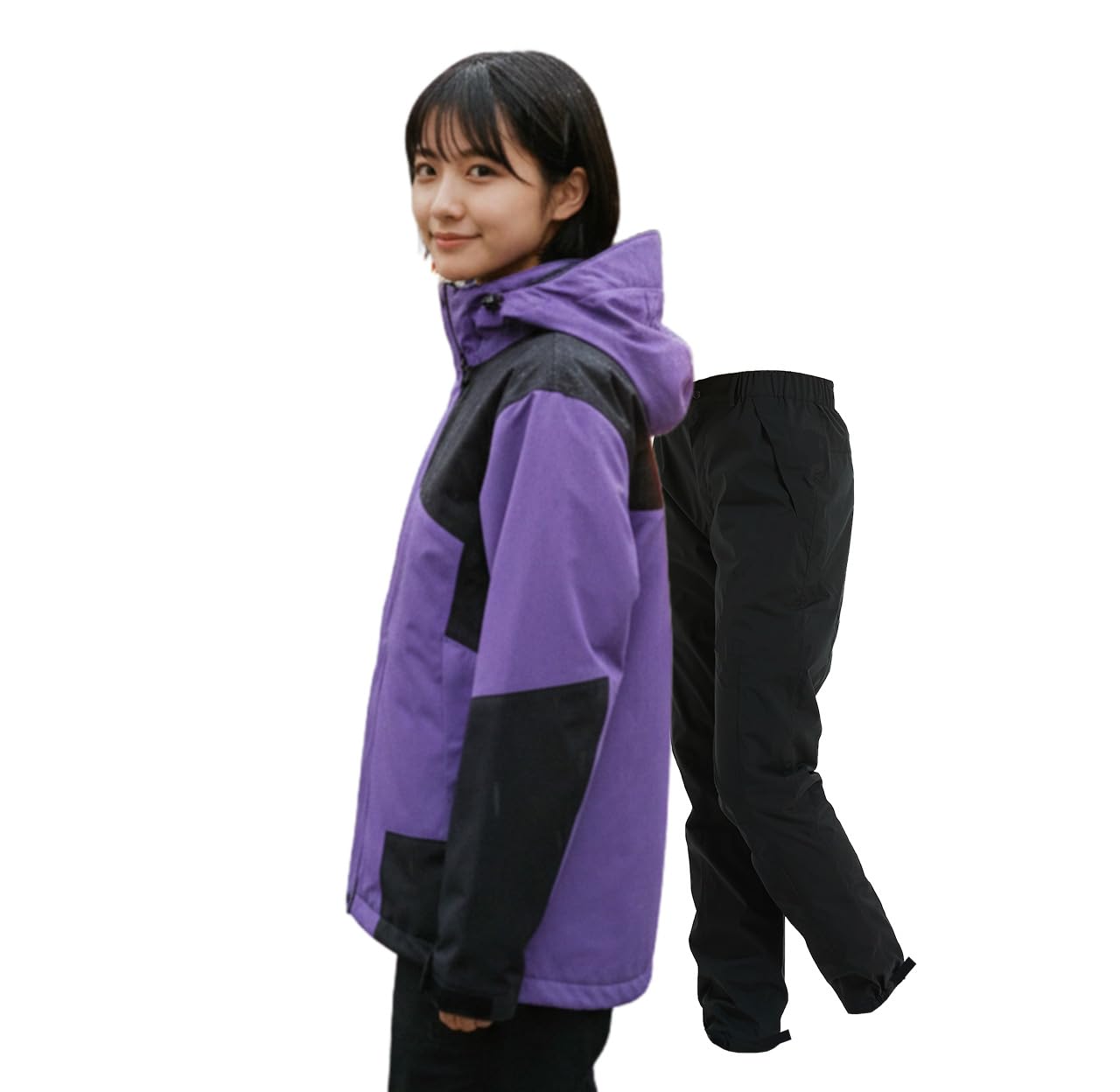 Amazon | [アラシヤマ] レインコート レディース ゴルフ レインウェア