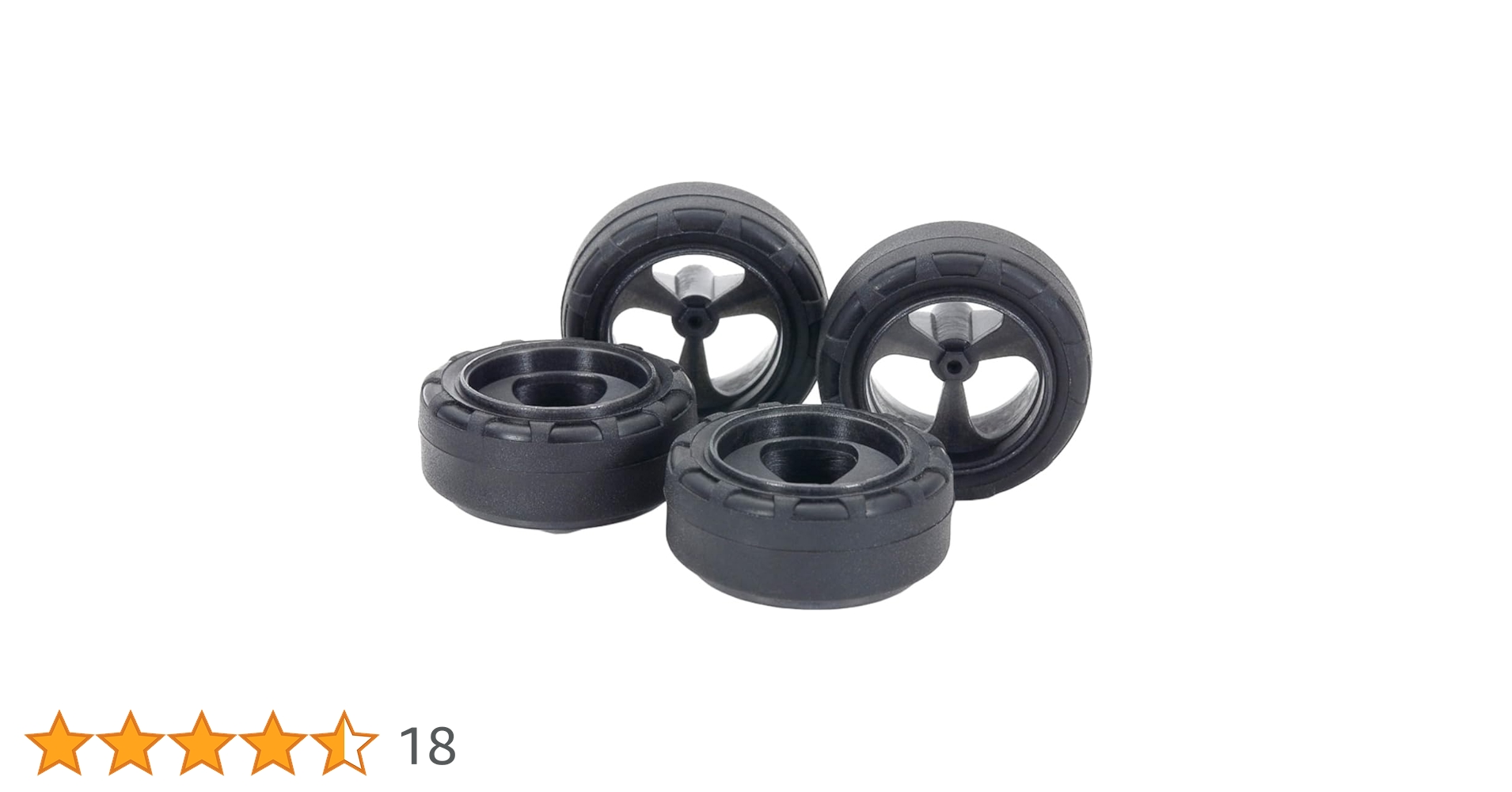 ミニ四駆 ローフリクション 小径 ナロー タイヤ 24mm 3本スポークホイール ローフリクション 小径ナロータイヤ 24mm 3本スポークホイール 3