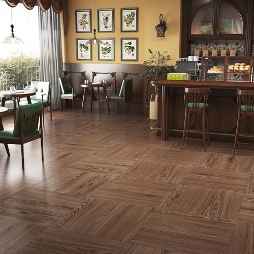 ReWallpaper 30 Baldosas Suelo Vinilico Imitacion Madera 30cmx30cm Vinilo Adhesivo Suelo Antideslizante Cocina Baño Lavables Vintage Piso PVC Autoadhesivo para Dormitorio Restaurante Cafetería