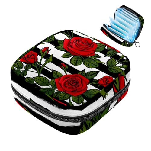 Foglie Striscia rosa rosso bianco nero