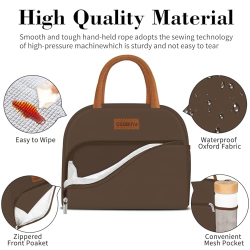 image for Coobiiya Lunch Bag Women, Lunch Box for Women Adult Men, Small Leakpro