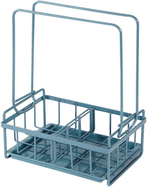 Kitchen Rag Drain Rack Wall-mounted Storage Rack Kitchen Sponge Rack Bathroom Towel Rag Rack (Color : White) (White)