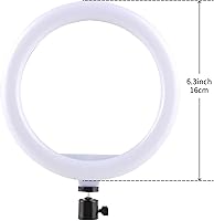 Vista 2 de Selfie Ring Light with 3 Light Modes and 10 Brightness Levels USB Powered Mini LED Fill Light for YouTube/TIK Tok/Phone/Live Stream/Makeup