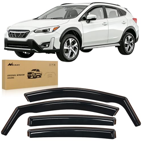 Image of Nilight Vent Window Visors for Subaru Crosstrek 2018-2023, in-Channel 4PCS