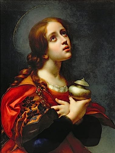 Affiche toile Marie-Madeleine Carlo Dolci pour grand décor mural de salon