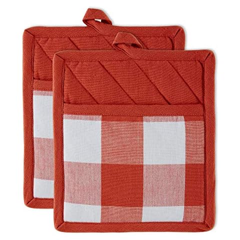 DII Classic Farmhouse Cotton Potholder Set Cover