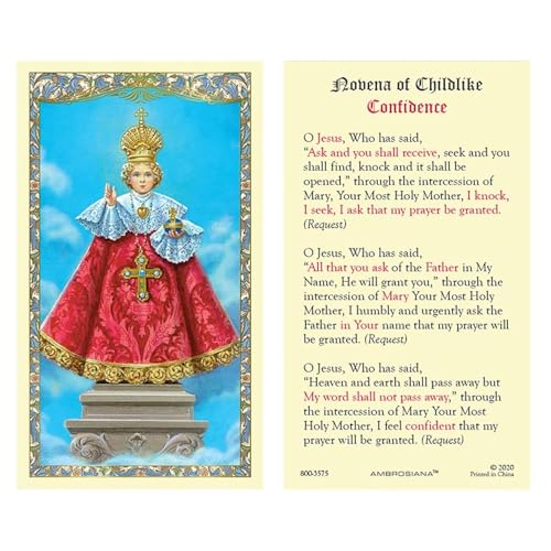Infant of Prague Christian Brands HCL 25P : Cadeau idéal pour baptême et communion
