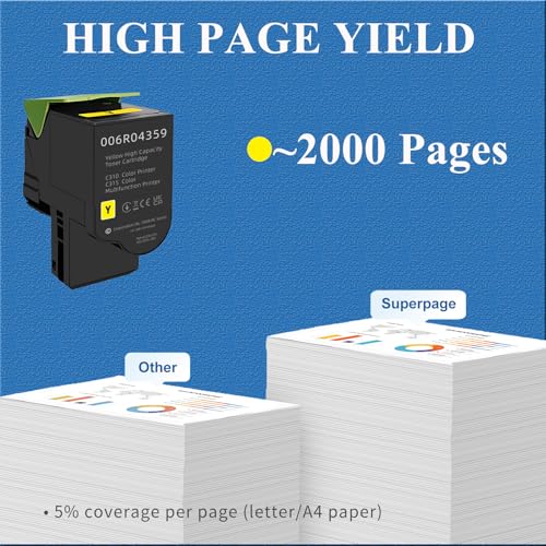 Toner Jaune Compatible Xerox C310 C315 pour LaserJet Pro MFP