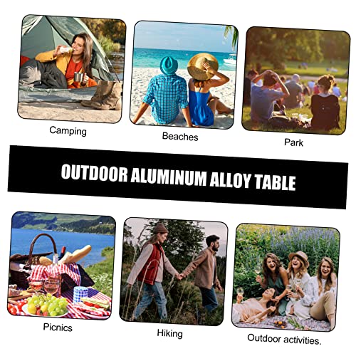 Table de camping pliante Toyvian en aluminium structure légère et durable - 6