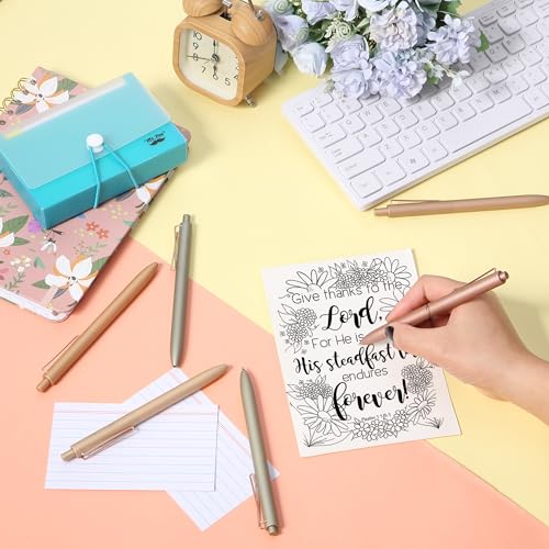 Bolígrafos de gel retráctiles Mr. Pen, pack de 6, tinta negra miniatura 6