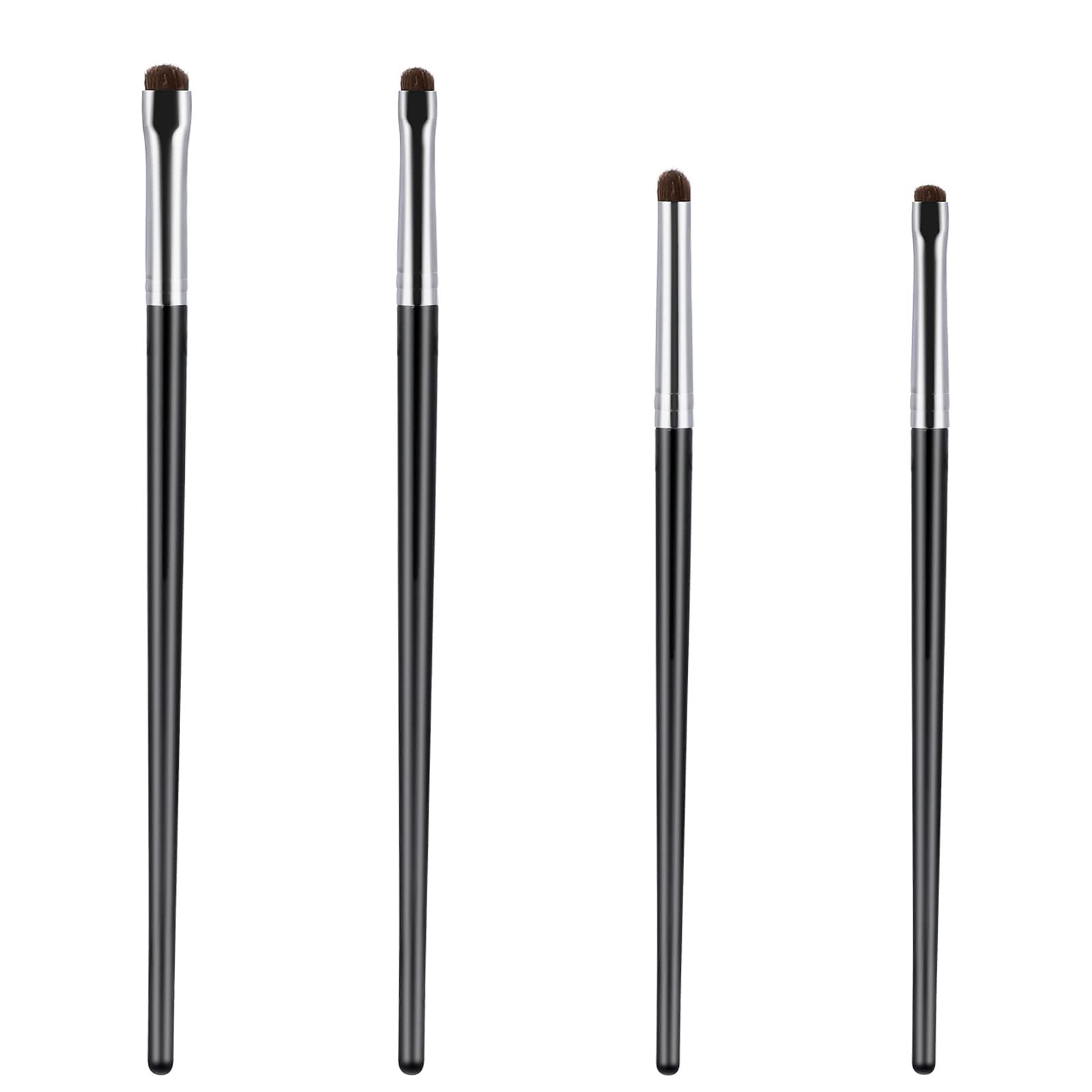 Juego de 4 pinceles para ojos, delineador, sombra de ojos, juego de brochas para ojos, brocha para delineador de ojos, pincel corrector, herramienta de maquillaje de ojos