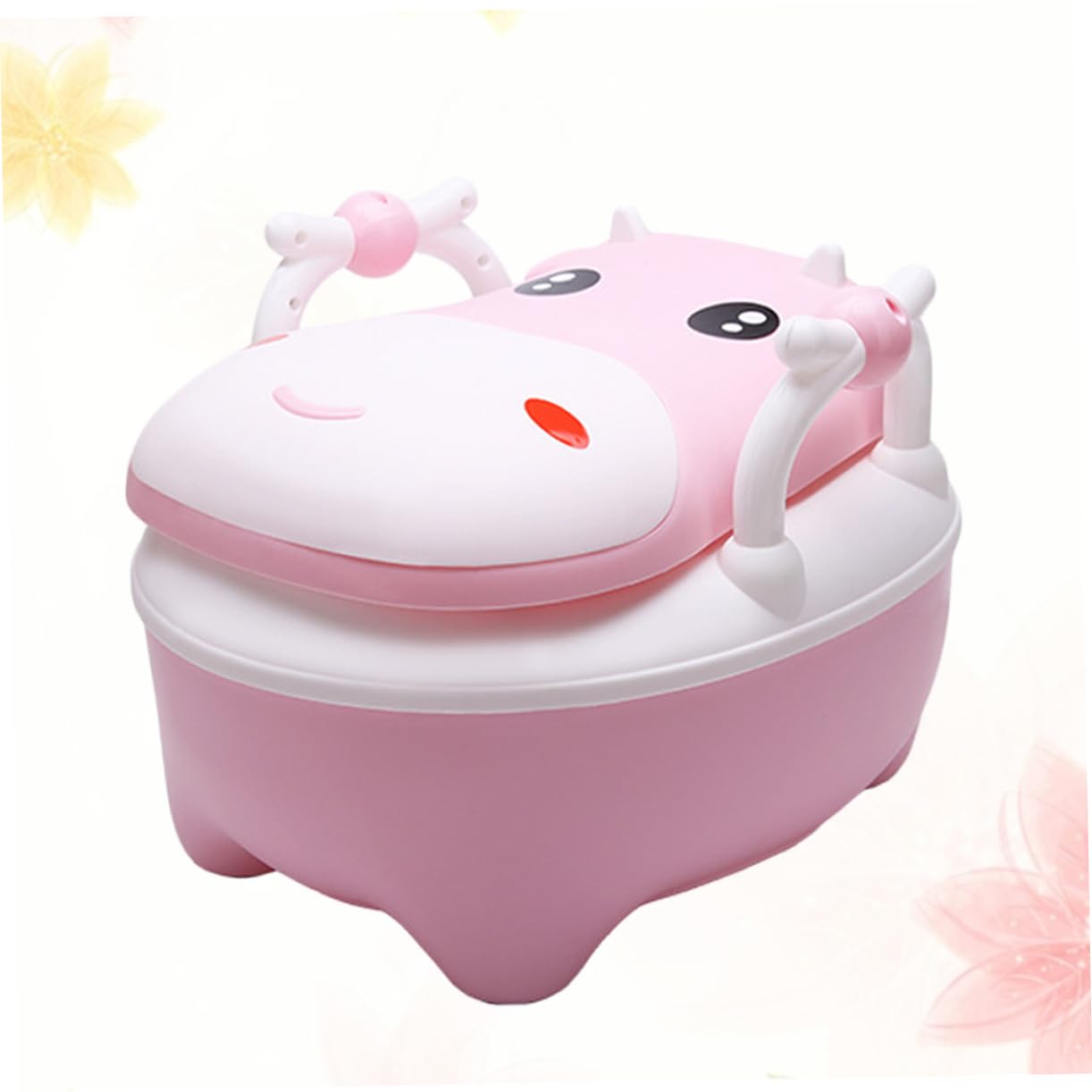 ORFOFE Adorable Boys and Girls Toilet Seat Boy Girl Potty Training Brush Pu Materials Portable and Easy-Clean