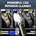 POLIXEL Car Interior Foam Cleaner - Powerful Waterless Carpet Upholstery & Seat Stain Remover for Leather, Fabric, Vinyl - Auto Detailing Spray with Brush Safe for All Cars - 5oz / 150ml