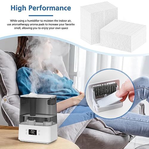 Image of ShufudeJa Humidifier Aroma Pads 30 Pack, Aroma Pad Replacement Filter Compatible with LEVOIT LV600S, Classic300S, LV600HH, OasisMist450S Humidifiers, Increase Fragrance Function