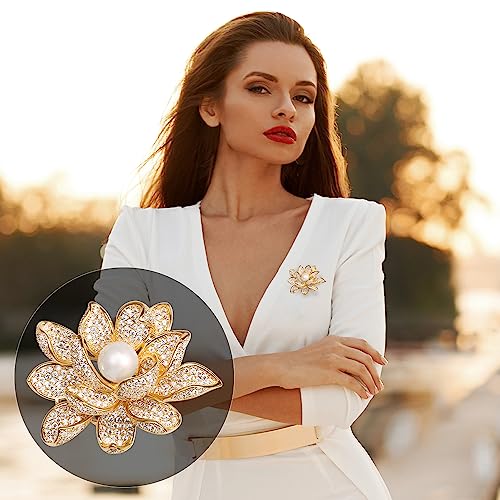 Image of Brooch Pins for Women Fashion Jewelry Cubic Zirconia Brooches and Pins for Birthday Wedding Party Gift