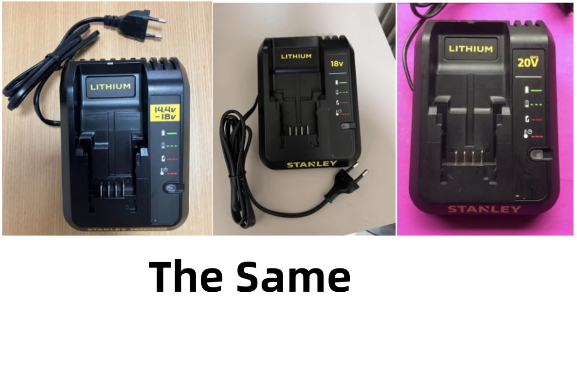 Cargador de batería de litio de 18 V 2 A para Stanley Li-Battery Charger Accesorios de herramientas eléctricas