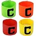 Zaptex Football Soccer Elastic Captain Armband Basketball Adjustable Player Bands Pack of 4(E)