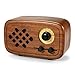 Produktbild Komost Handgemacht Walnußholz Tragbar Bluetooth Lautsprecher Box, Bluetooth 4.0 Drahtloser Lautsprecher mit Radio FM/AM, Natur Holz Bluetooth Lautsprechers mit Bass und Subwoofer