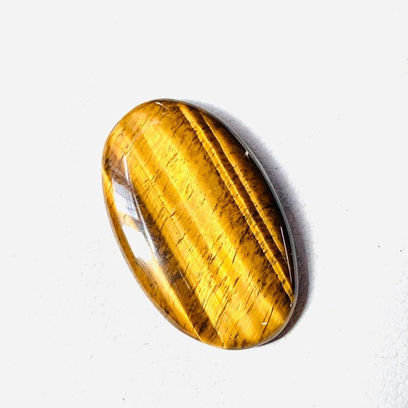Cabochon œil de tigre haut de gamme de forme ovale pour joaillerie - 6