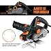 TACKLIFE Cepillo Eléctrico Madera 710W 16500RPM, Ancho de cepillado de 82 mm...