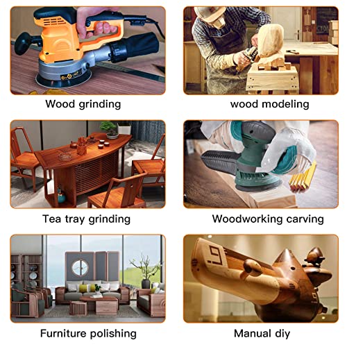 2pcs Intaglio Legno Mola Disco (Ø125x16/22mm