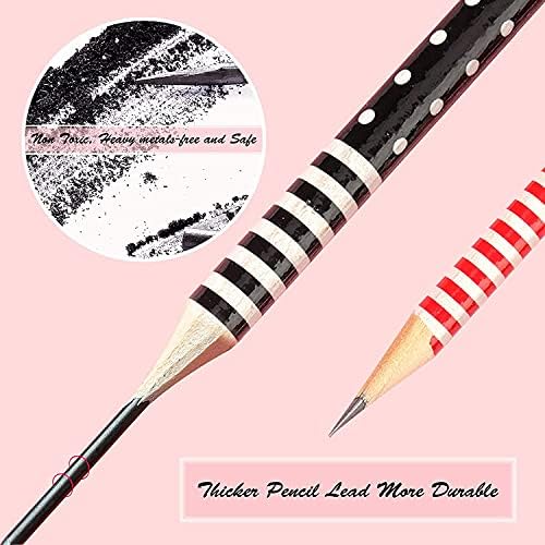 Pencil and Rubber Set 50Pcs Cartoon Pencil Set Cute Eraser Topper Pencils for Kids, Class Gifts from Teacher for students, Party Favours Party Bag Filler Birthday Christmas Gift for Boys and Girls