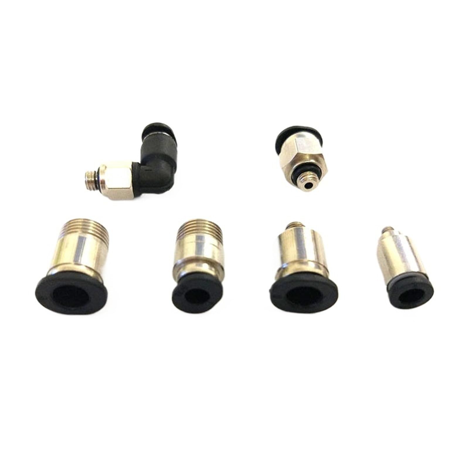 10pcs a lot Mini Type Fittings PC-C POC-C PL-C SL 4mm 6mm 5mm M3 M5 M6 M8 1/8 BSP Pneumatic Valve Micro Connector(6mm,M8)