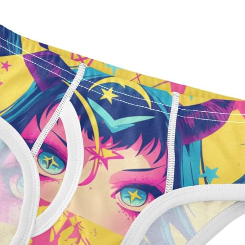 KLL Rainbow Polka Dots Toddler Boys Pure Cotton Boxer Briefs Breathable Children Panties4