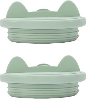 40oz Replacement Silicone Cup Lids Leakproof Dishwasher Safe Reusable Wide Mouth Lids Compatible with Most 40oz Tumblers 2 Pack