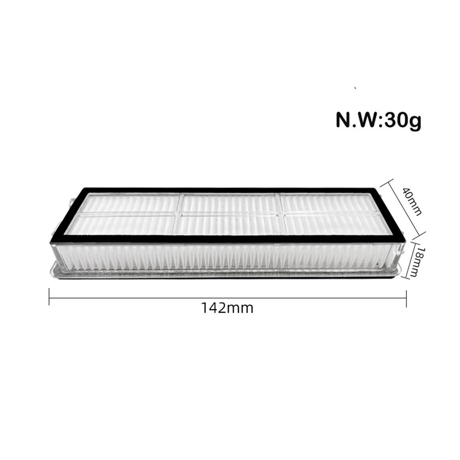 Compatible con Robot aspirador XMI S10T STFCR01SZ Aspiradora Robótica cubierta de cepillo principal paño de mopa Cepillo Lateral reemplazo de filtro HEPA(Set13)