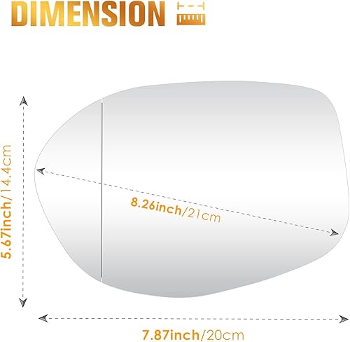 Miniatura 5 de Espejo calefactable para el lado izquierdo del conductor para Honda Odyssey 2014, 2015, 2016, 2017, repuesto para 76253-TK8-A51 76253-TK8-A41