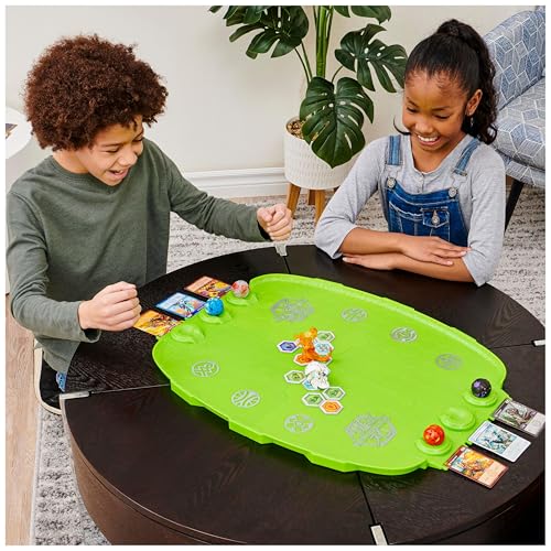 Bakugan Evo Battle Arena, zerlegbares Spielfeld in neongrün mit exklusivem Aurelus Leonidas