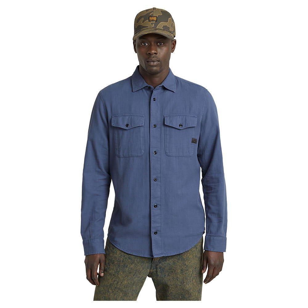 G-Star RAW Herren Marine Slim Hemd