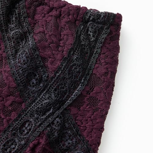 Women Y2k Lace Ruffle Pleated Mini Skirt Mid Rise Half Slip Flowy Fairy Mesh Floral Layered Short Wrap Skirts A-Line2