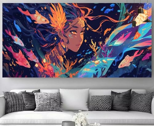 Diamond Painting Enfant Mademoiselle Broderie Kit Complet 40x120cm