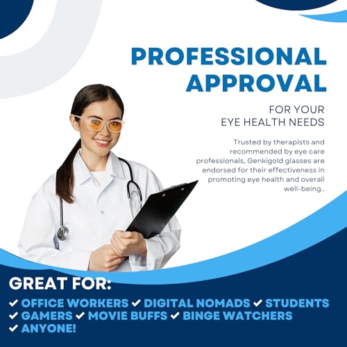 Image of Ultra-Lightweight Blue Light Blocking Glasses,20x Effect,for Women & Men,Ease Digital Eye Strain,Dry Eyes,with Case